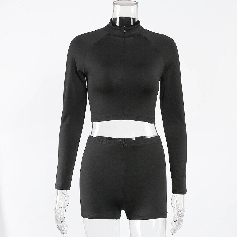 Seamless Black Yoga Set