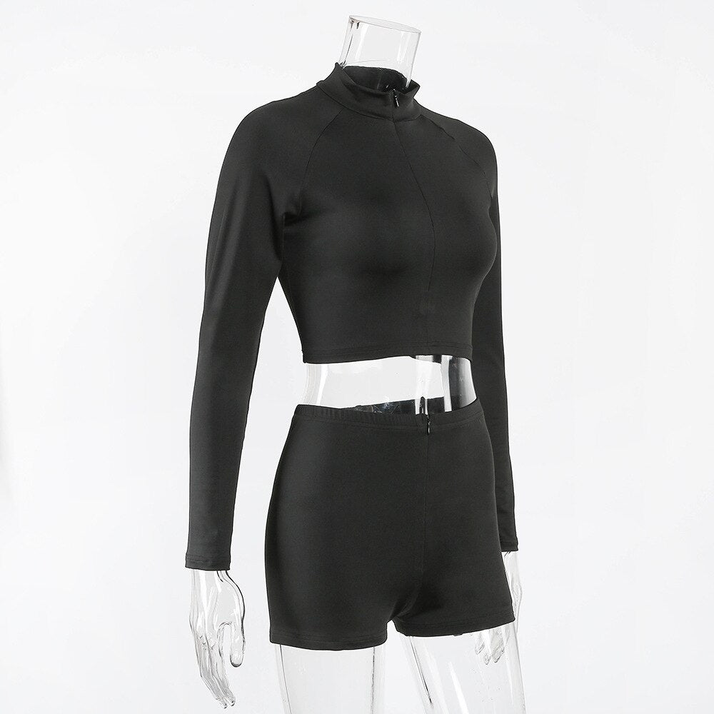 Seamless Black Yoga Set