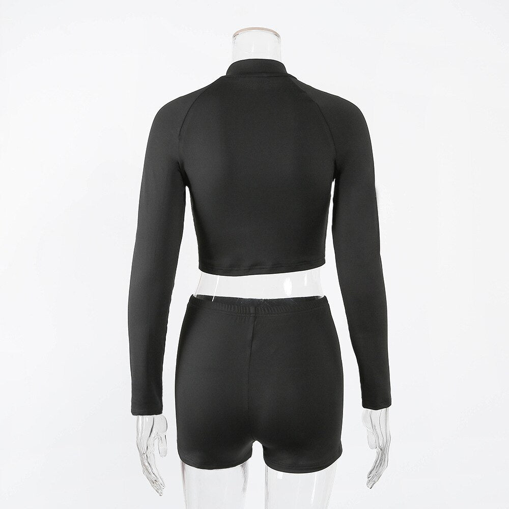 Seamless Black Yoga Set