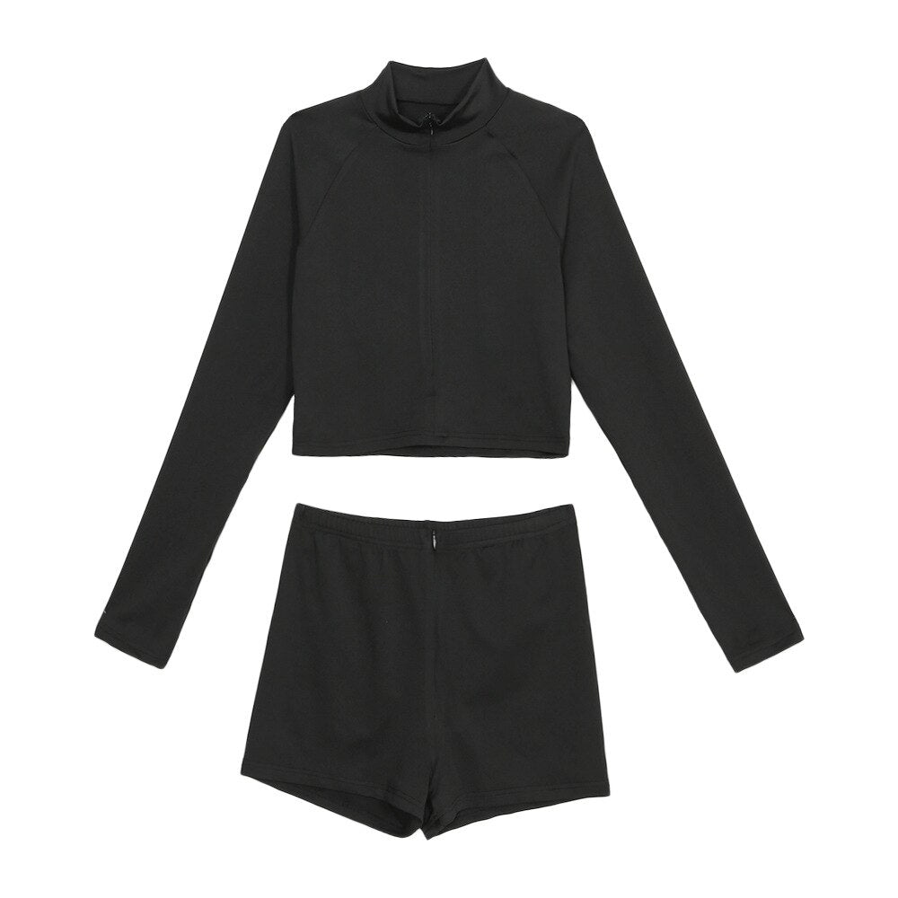 Seamless Black Yoga Set